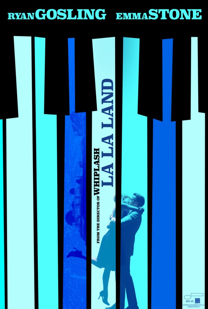 movie poster, piano keys for La La Land